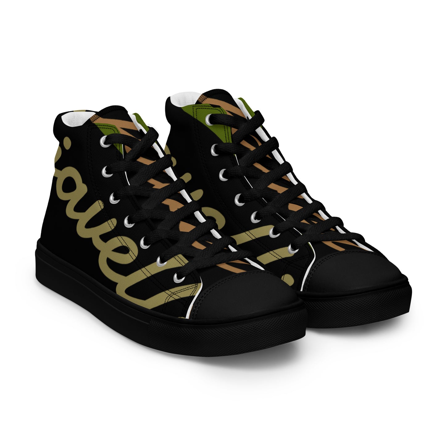 Men’s high top canvas shoes