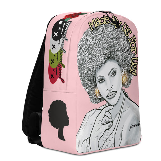 Javelli Black Woman Afro Minimalist Backpack